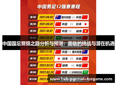 中国国足晋级之路分析与预测：面临的挑战与潜在机遇